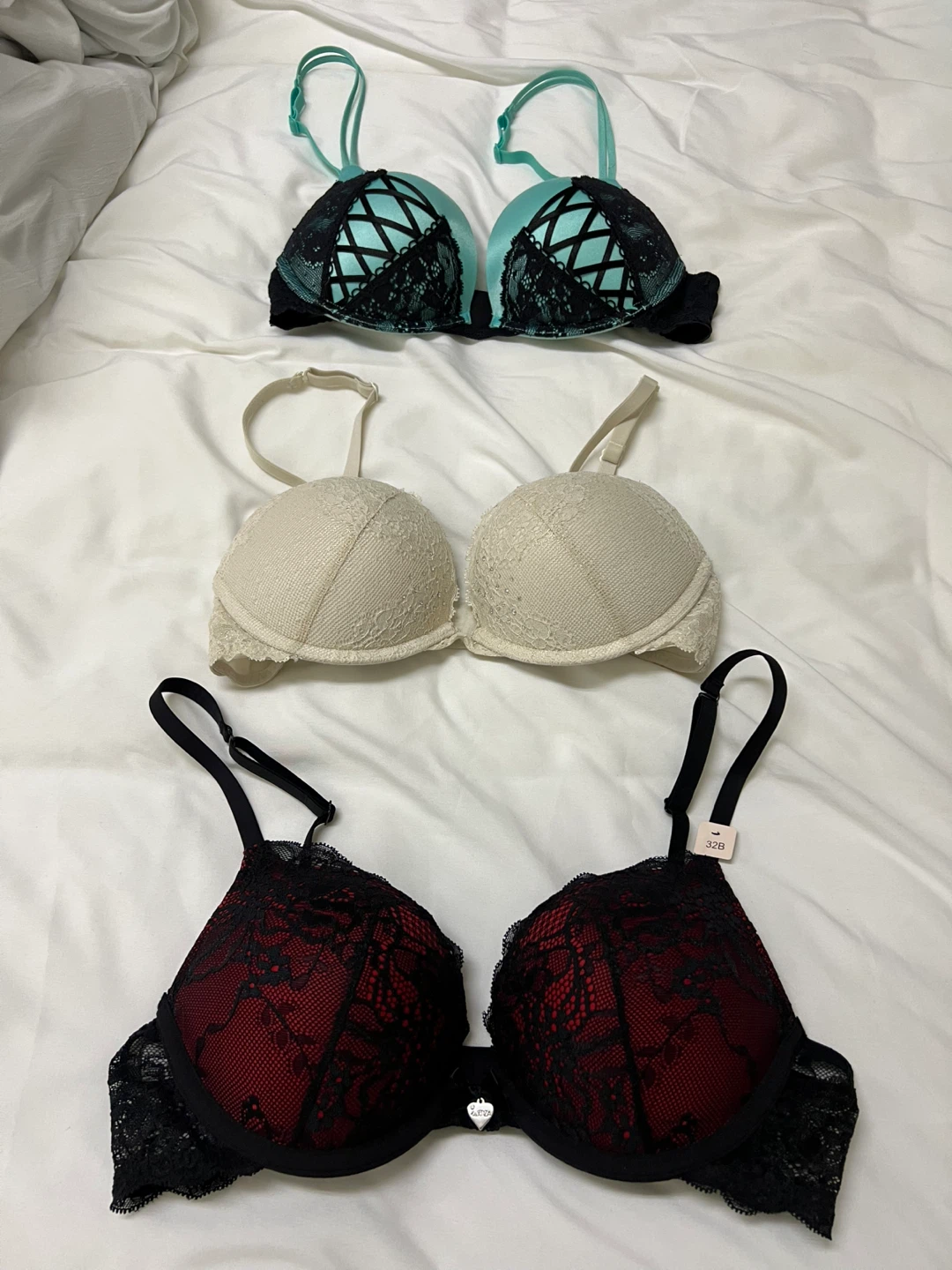 Assorted Push-Up Bras 32B