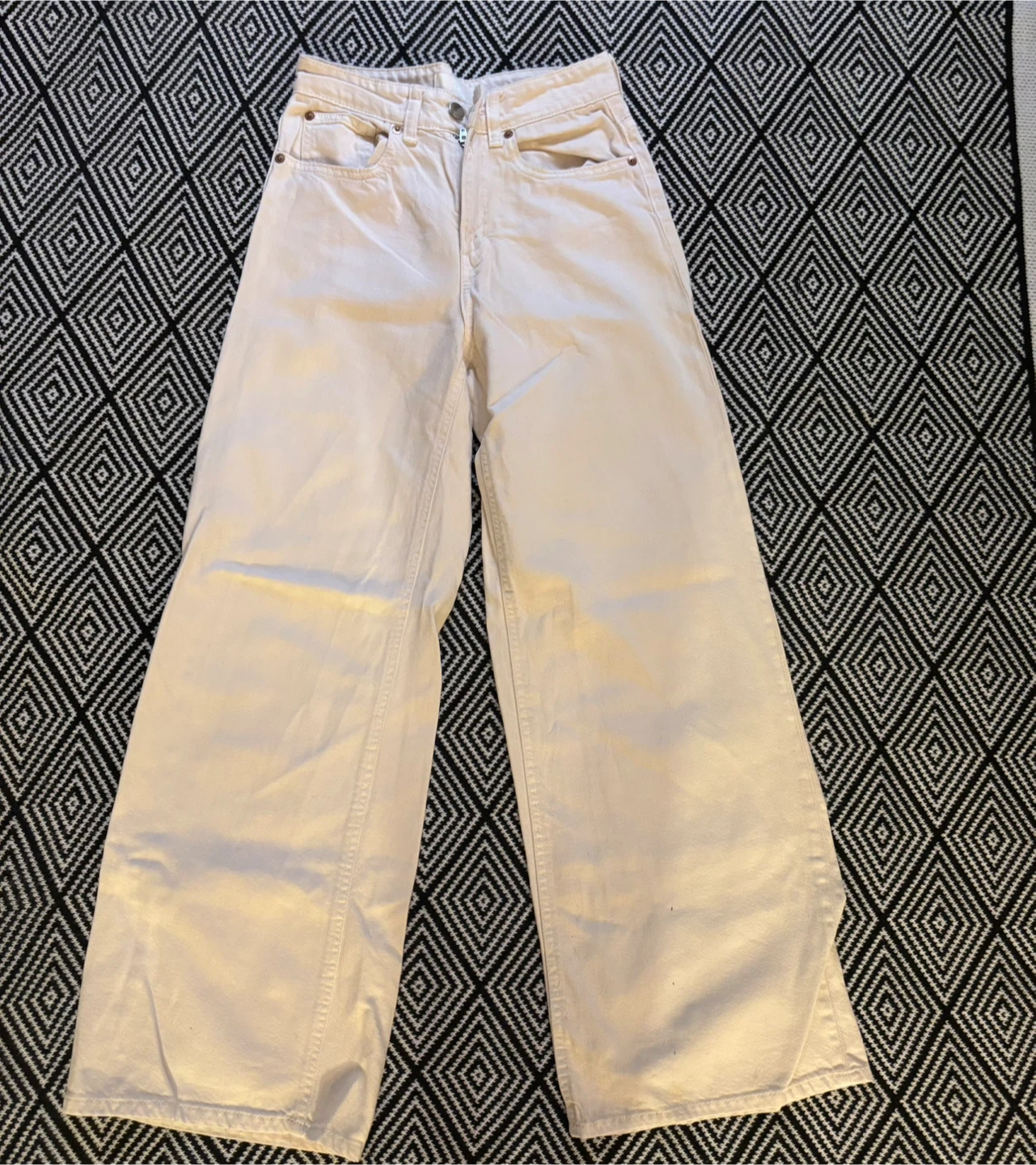 Women’s Jeans - Denim White Wide Leg Jeans