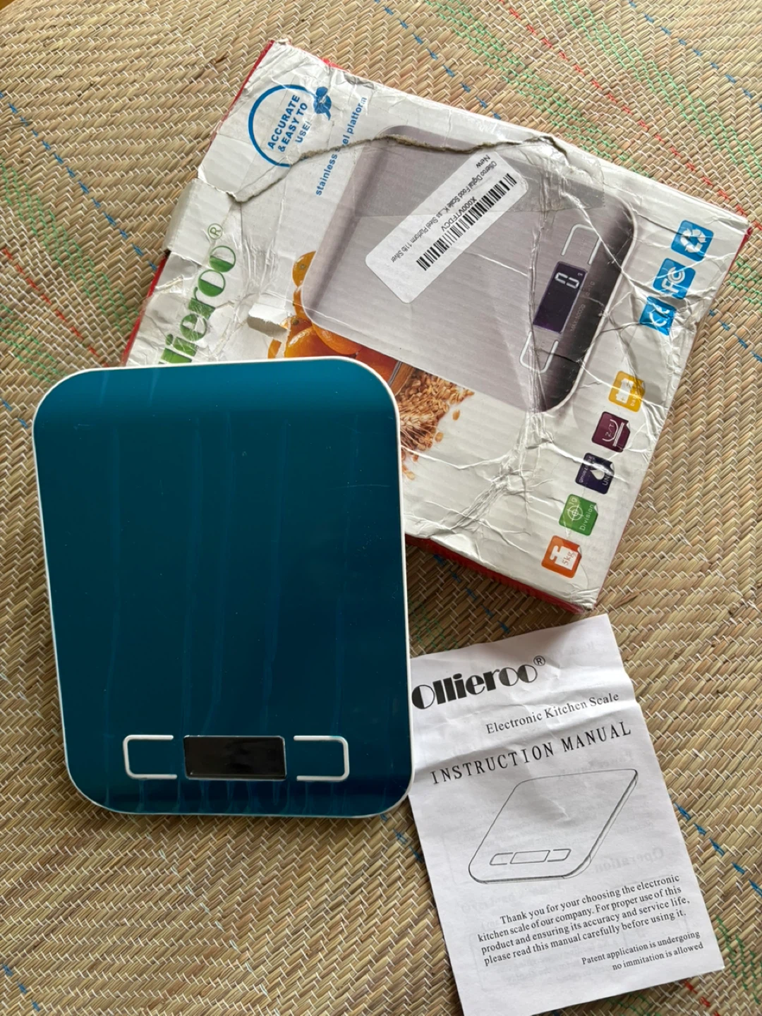 Ollieroo Electronic Kitchen Scale - Blue