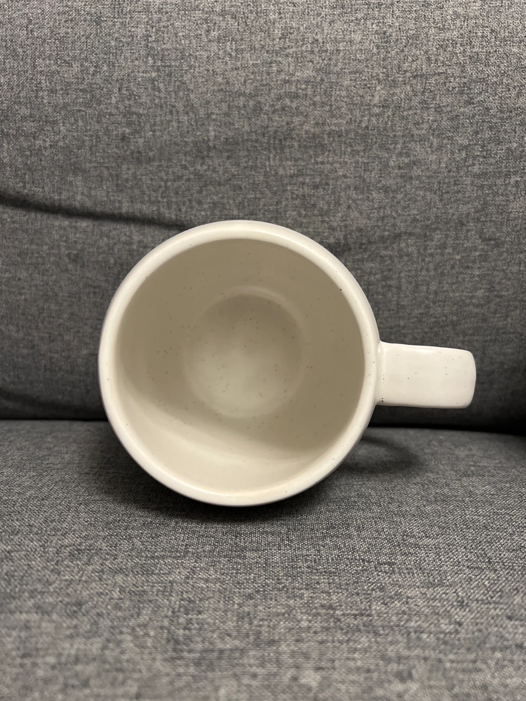 White Speckled Mug with Inspirational Quote - photo 3