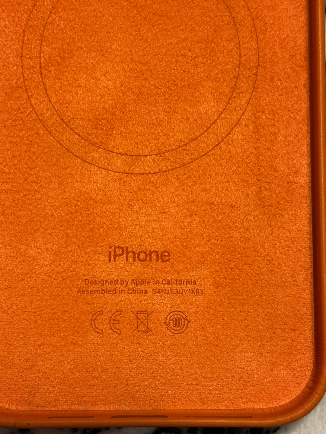 Apple iPhone  Leather Case with MagSafe - Orange - photo 3