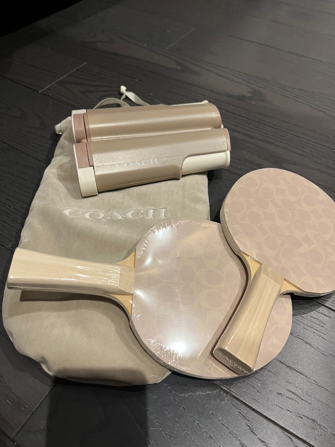 Coach Ping Pong Paddle Set with Net