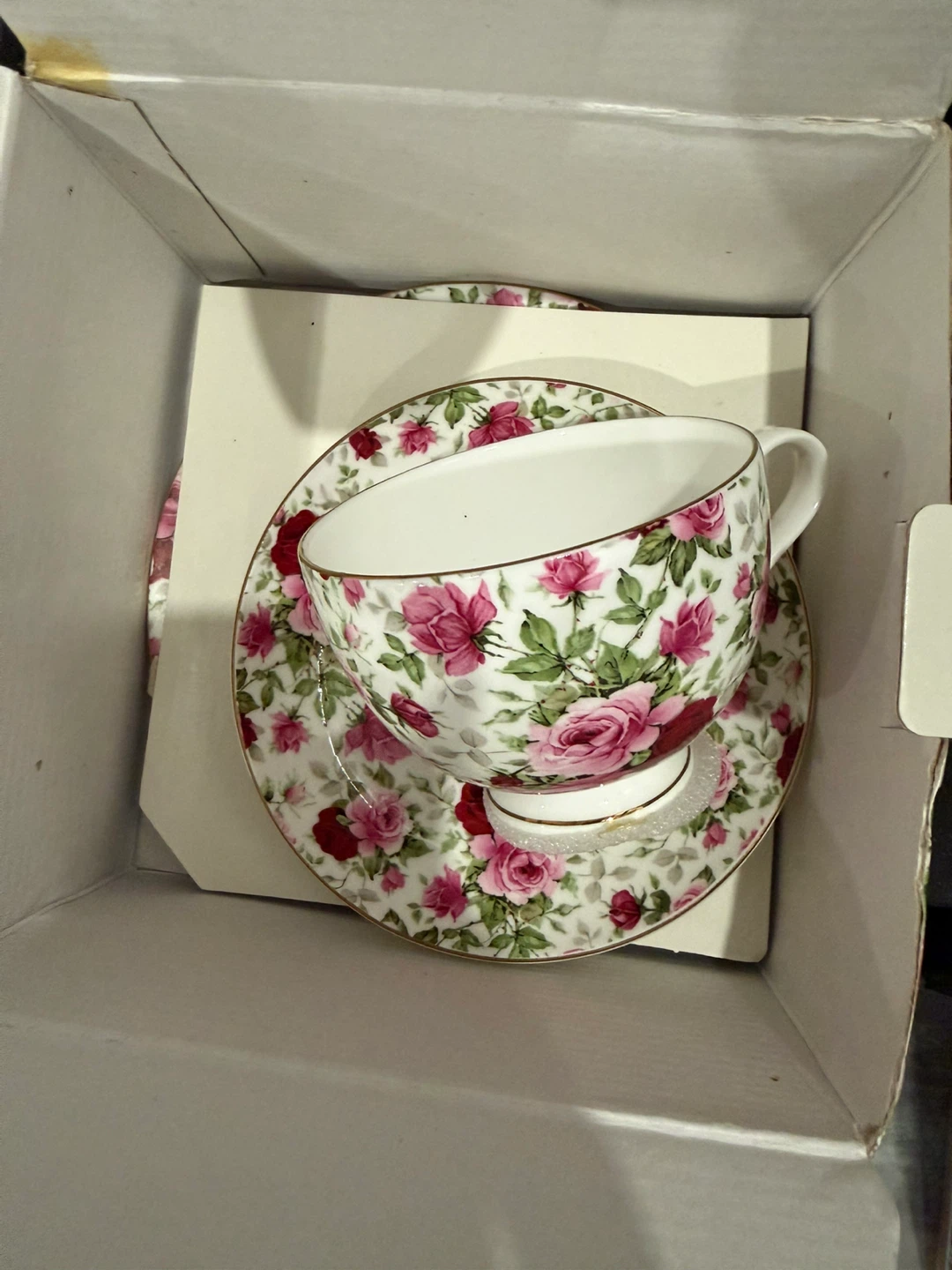 Maxwell fine bone china cup, saucer and plate set