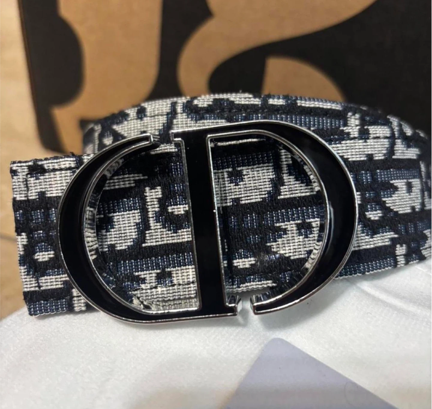 Dior Belt with CD Logo Buckle