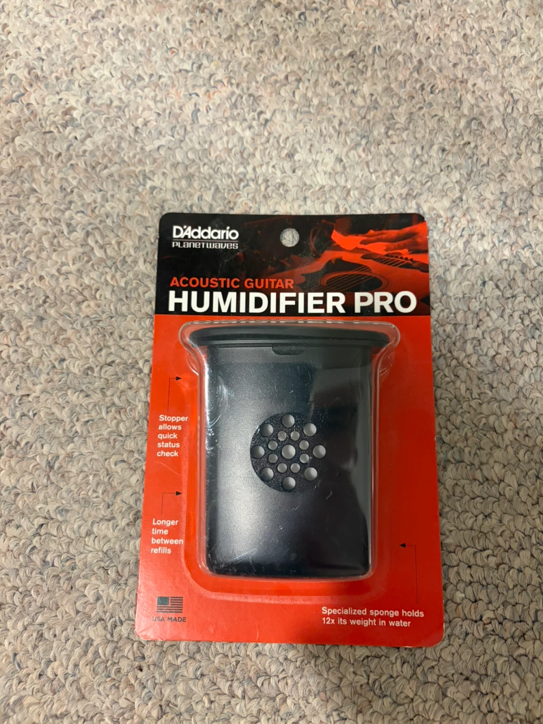 D'Addario Acoustic Guitar Humidifier Pro