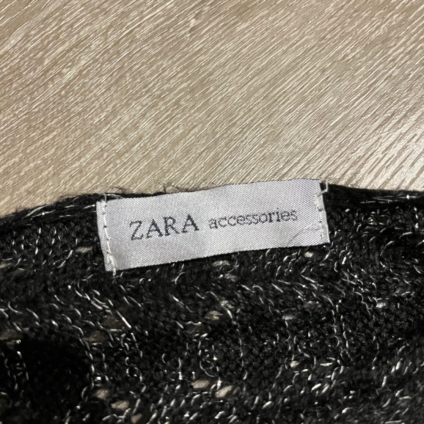 ZARA Accessories Black Sparkle Scarf - photo 2