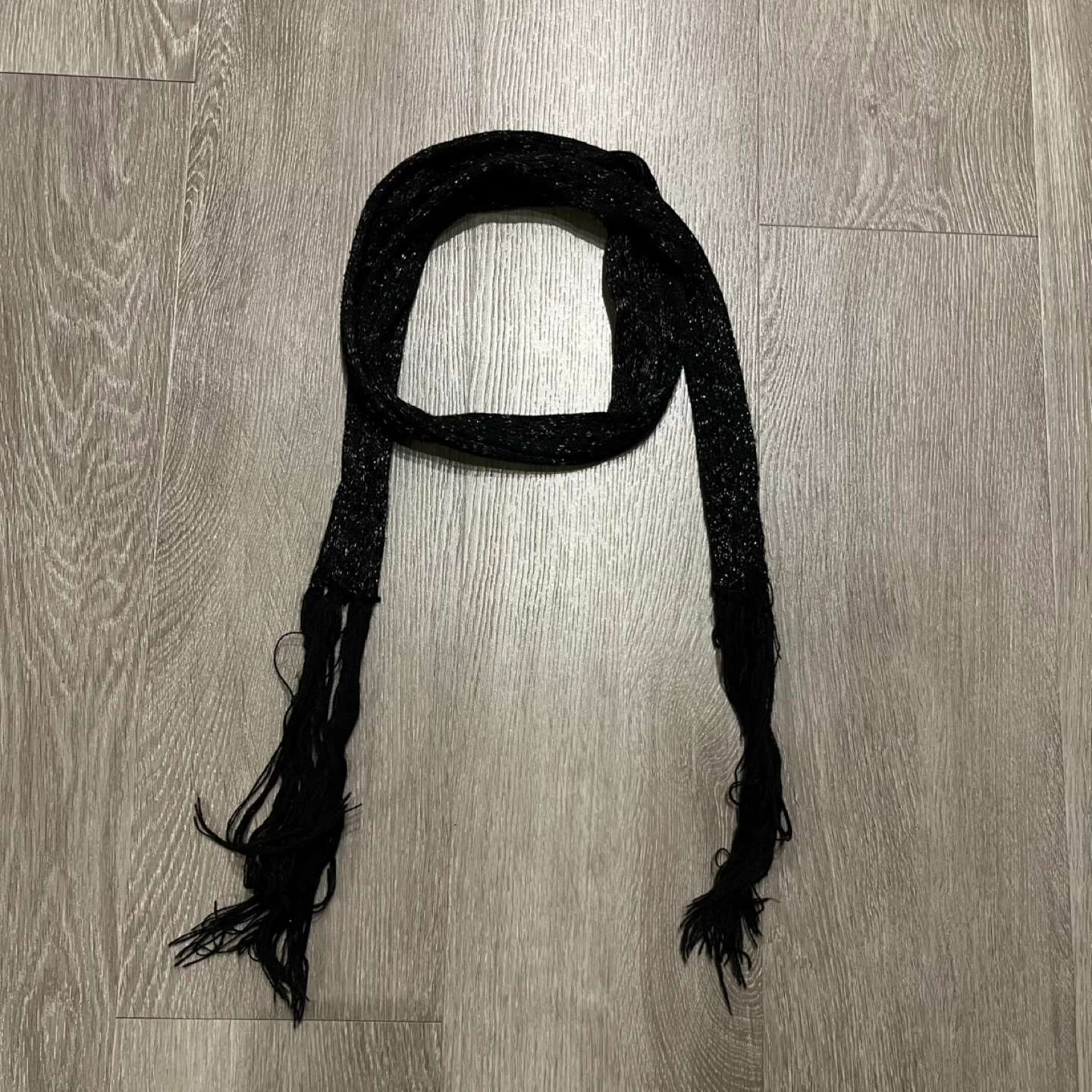 ZARA Accessories Black Sparkle Scarf