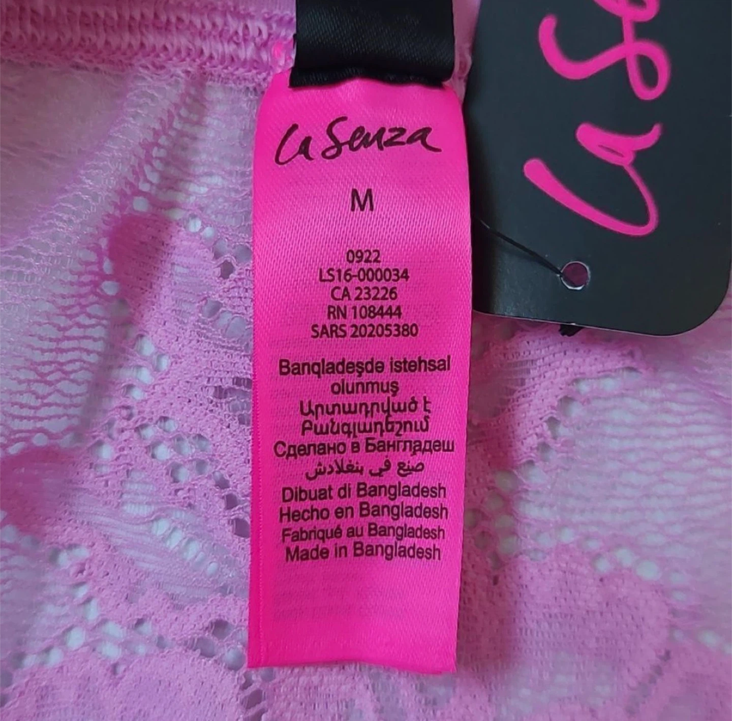 BNWT La SENZA Pink Lace Garter Skirt Lingerie - photo 5