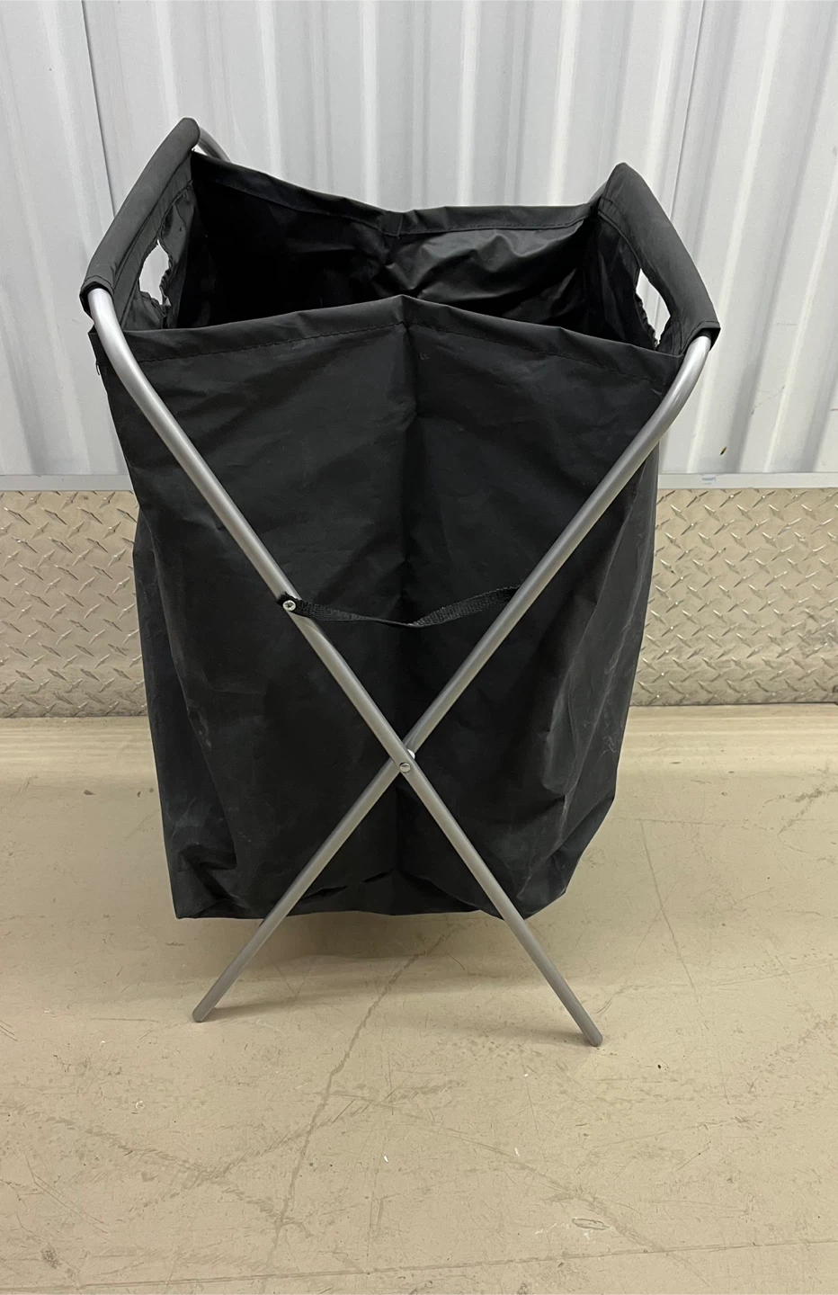 Black Collapsible Laundry Hamper - photo 2