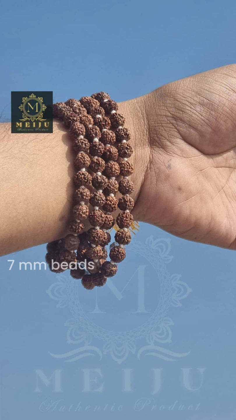 7mm Rudraksha Beads Mala - photo 3