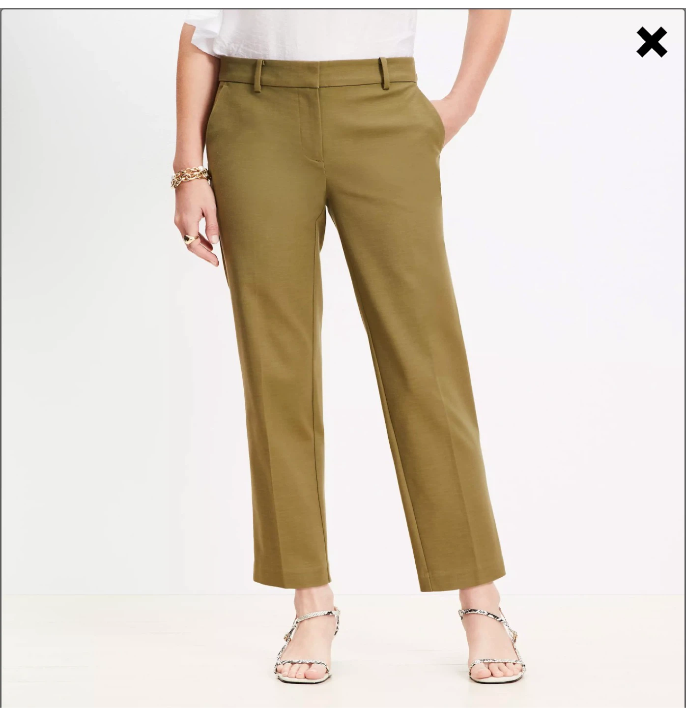 LOFT Outlet High Rise Flare Petite Pants - photo 2
