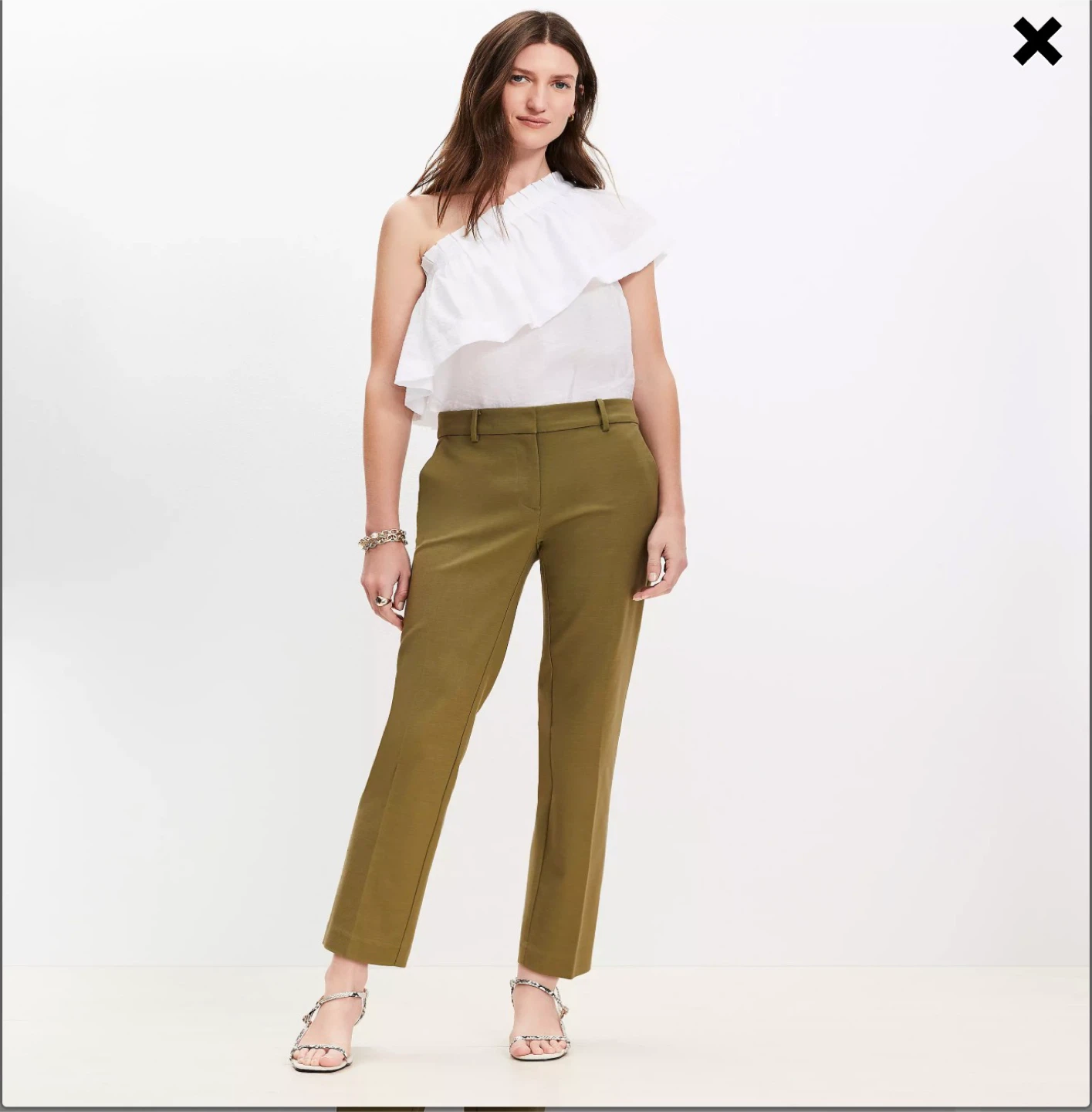 LOFT Outlet High Rise Flare Petite Pants