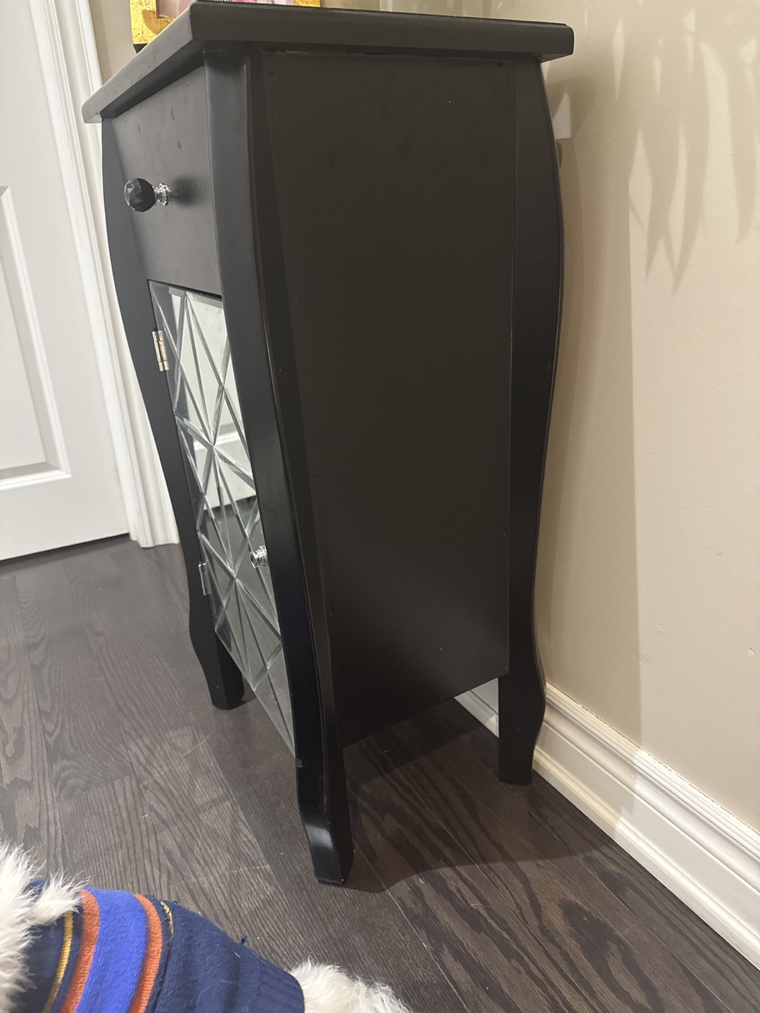 🥕Black Mirrored Accent Cabinet - photo 2