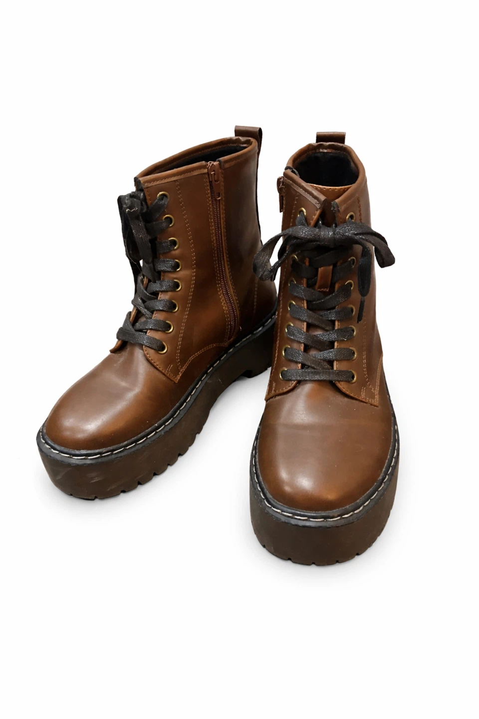 Call It Spring Women's Brown Combat Boots