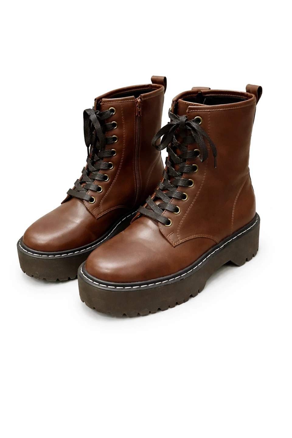 Call It Spring Women's Brown Combat Boots - photo 3