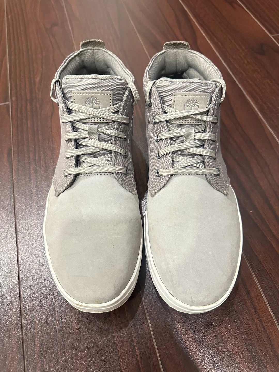EUC Timberland grey leather boots/shoes - photo 2