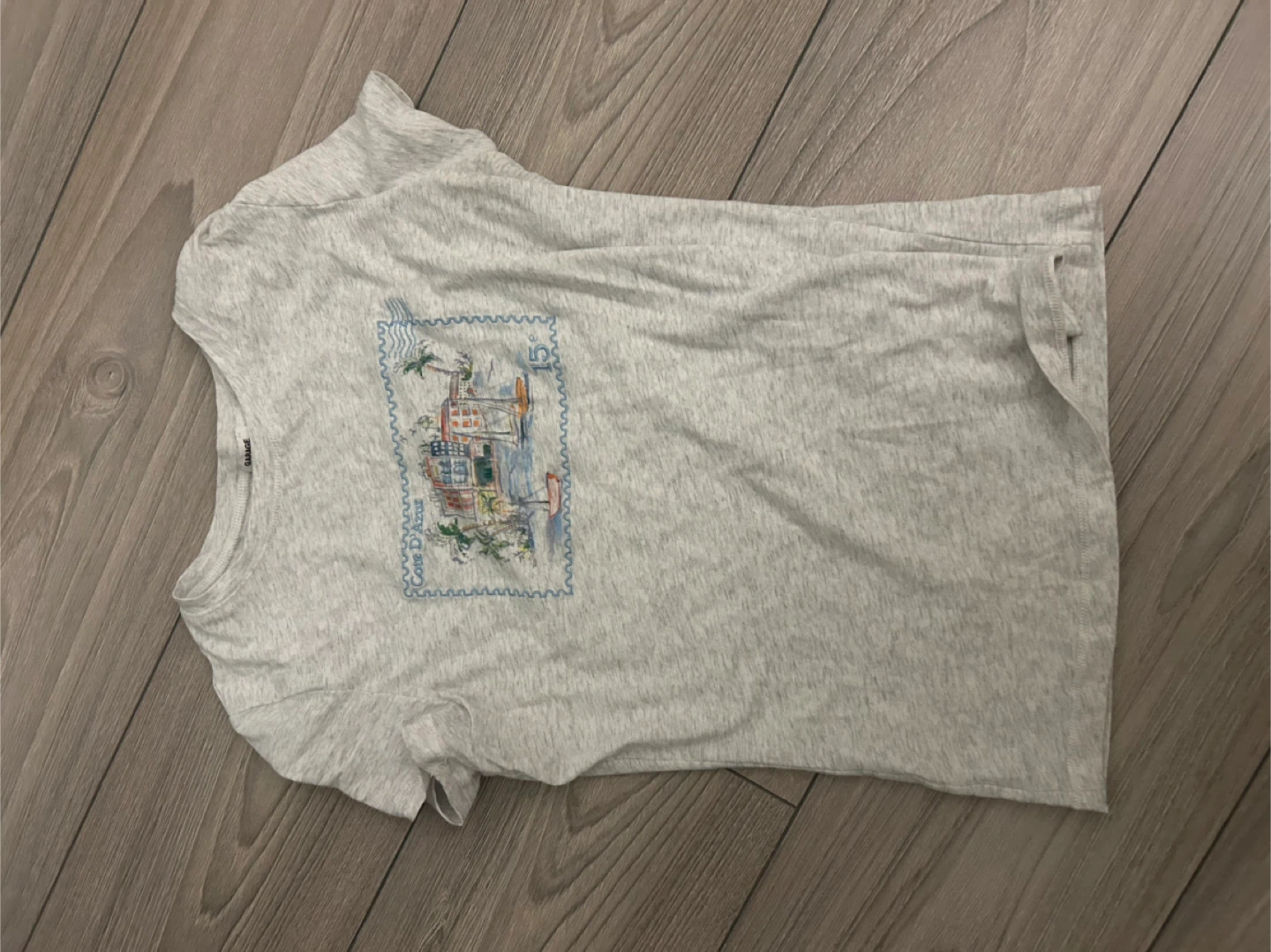Garage T-Shirt with Stamp Graphic