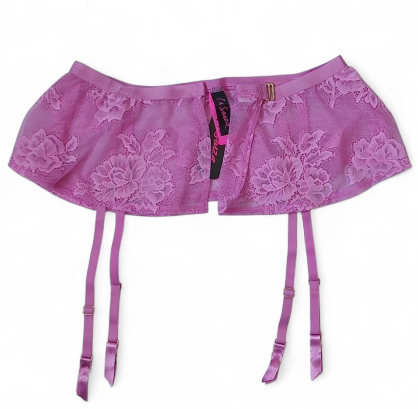 BNWT La SENZA Pink Lace Garter Skirt Lingerie - photo 2