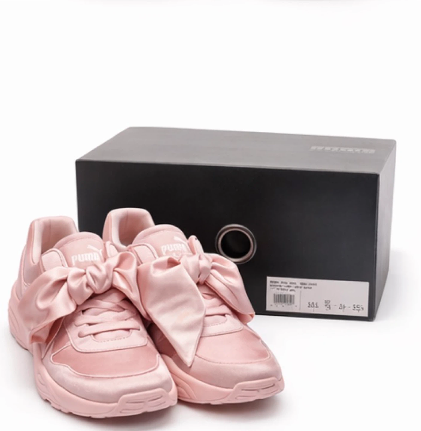 Puma Pink Satin Bow Sneakers - photo 2