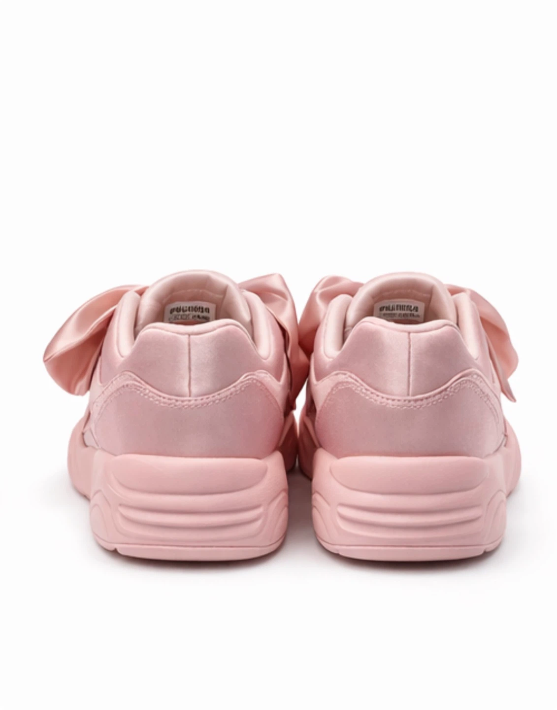 Puma Pink Satin Bow Sneakers - photo 5
