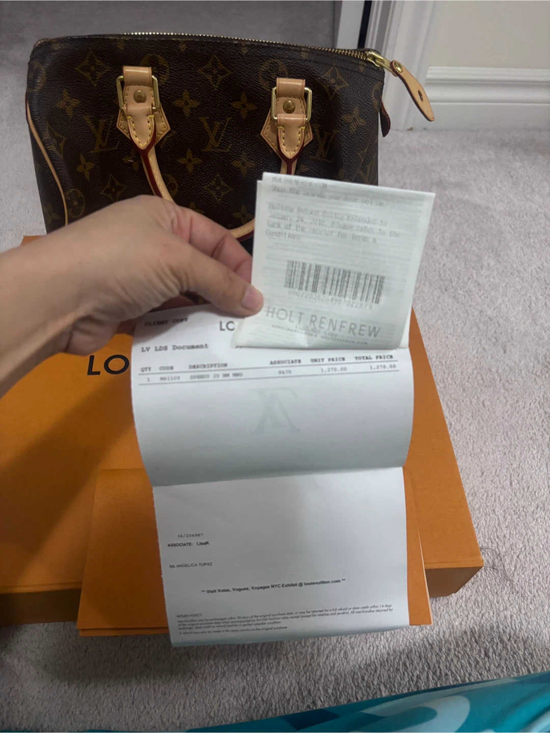 Louis Vuitton Speedy 25 Monogram Canvas Handbag - photo 5