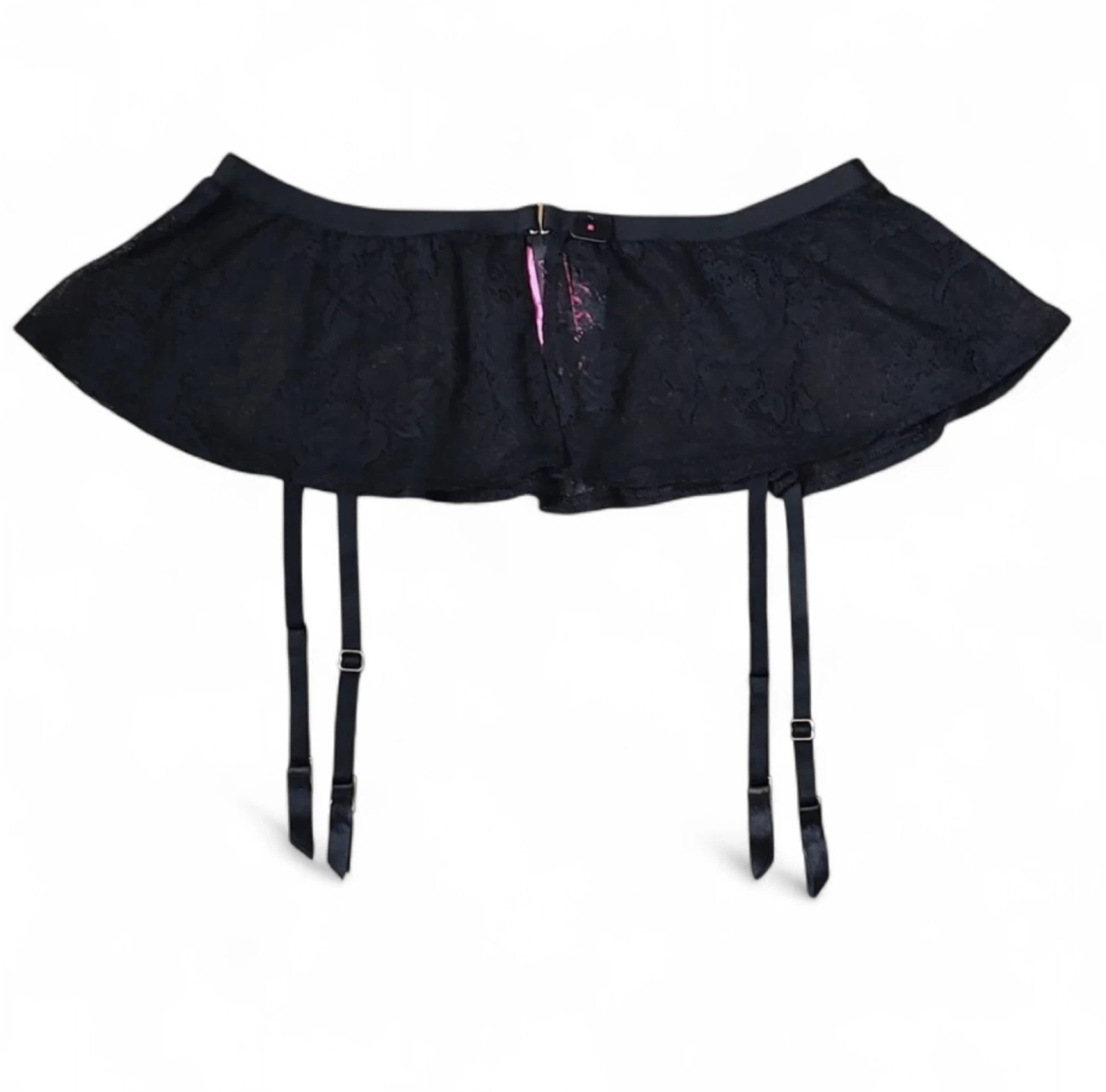 BNWT La SENZA Black Lace Garter Skirt Lingerie - photo 2
