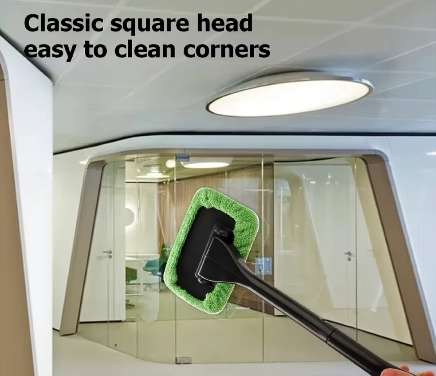 Washable and Reusable Window Cleaning Tool with 2 Extra Covers - photo 3