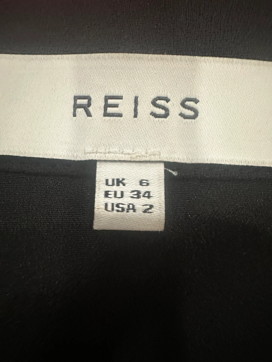 Reiss Black Off-the-Shoulder Dress UK 6 - photo 3