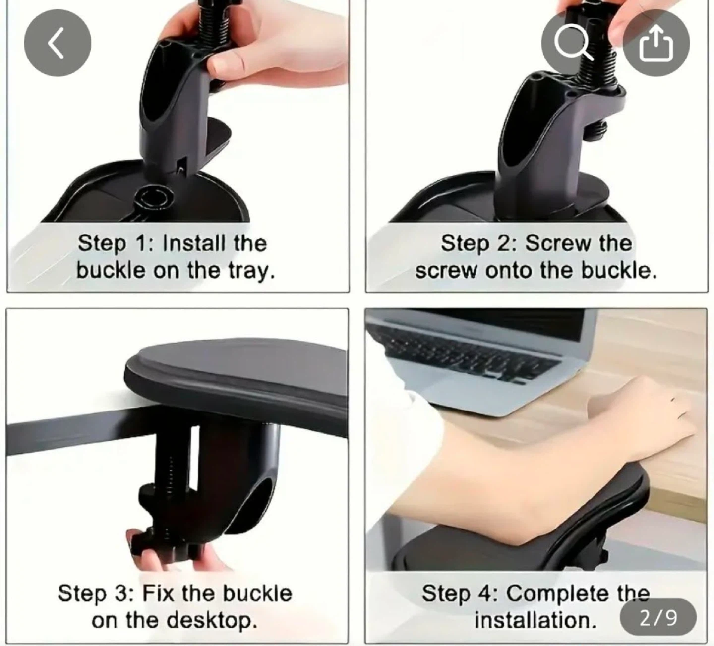 Adjustable Desk Armrest Support - photo 2