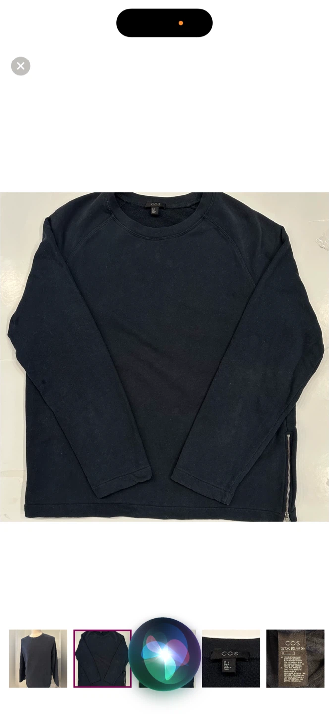 COS Black Crewneck Sweatshirt