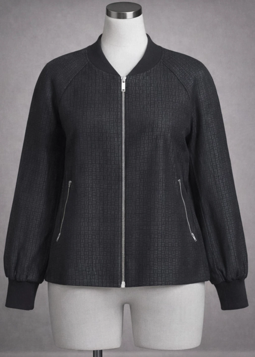 COS Bomber Jacket - Black, US Size 12