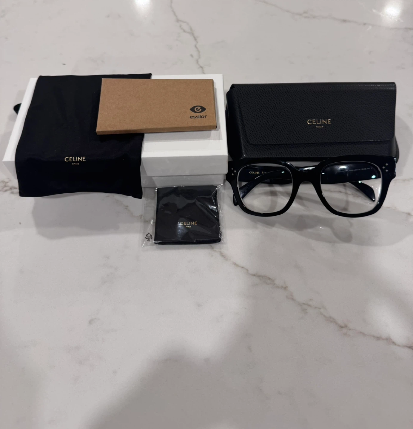 NEW- CELINE CL50110U Black Acetate Glasses