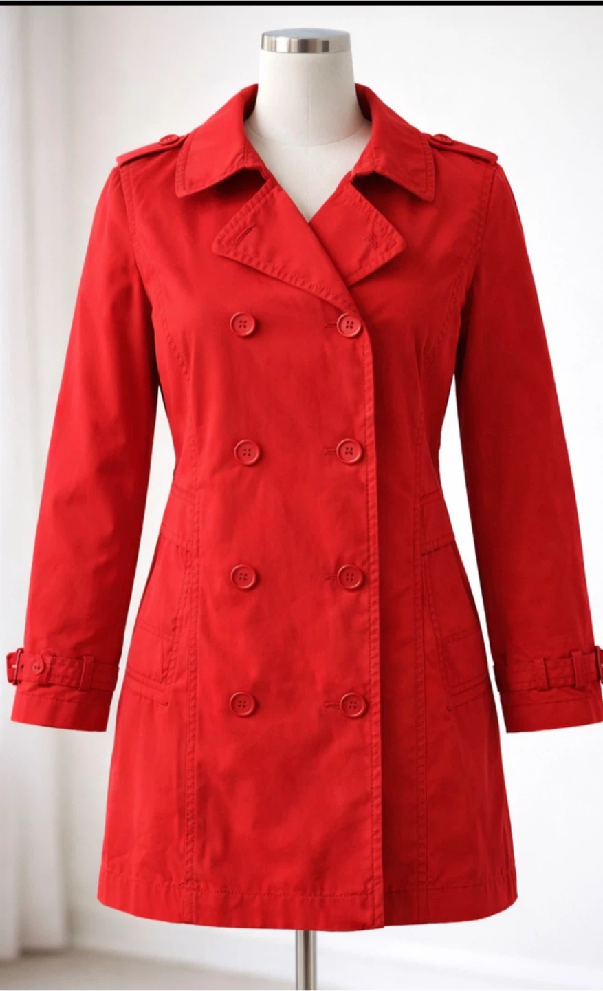 Esprit Red Trench Coat