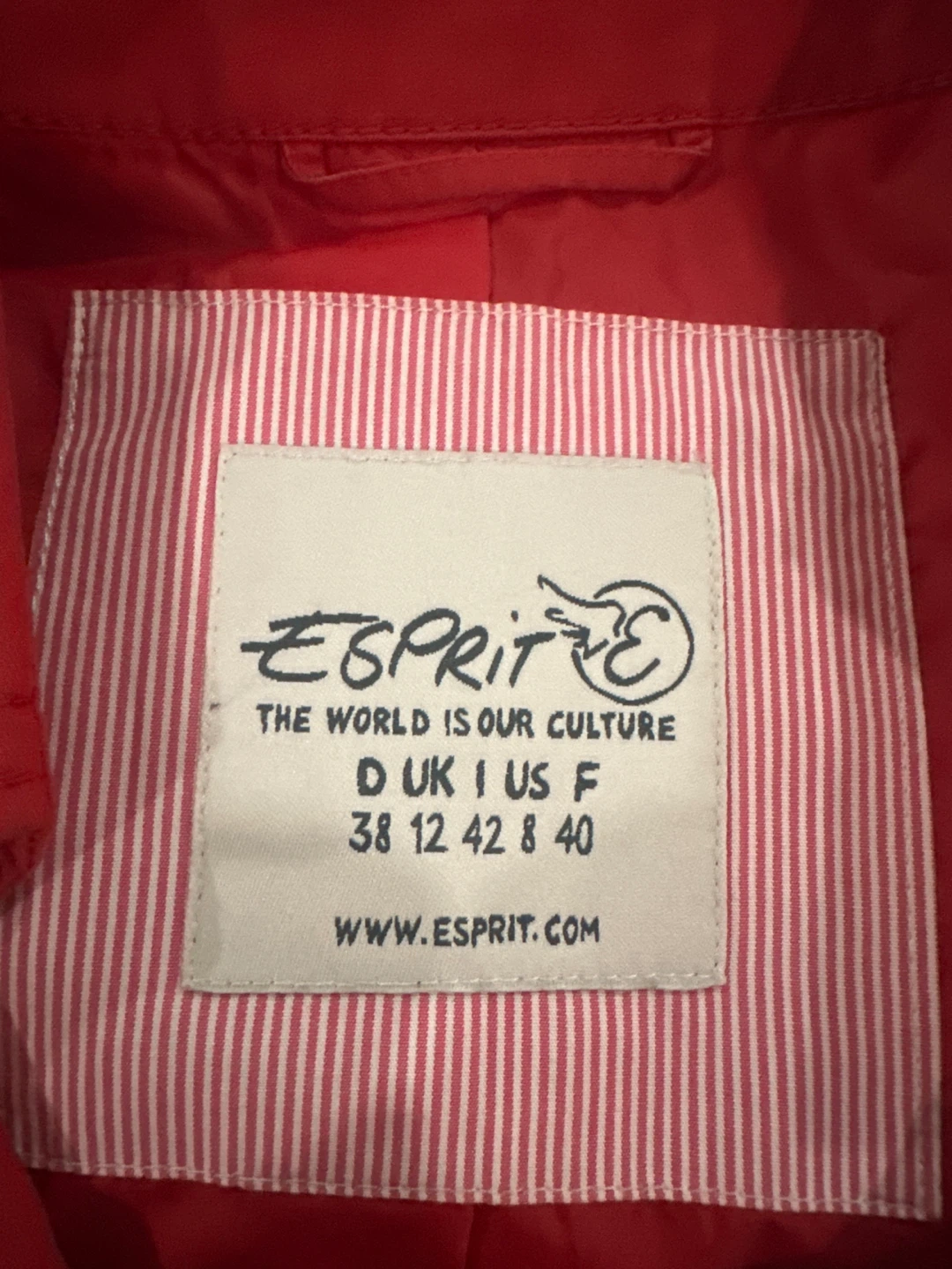 Esprit Red Trench Coat - photo 3
