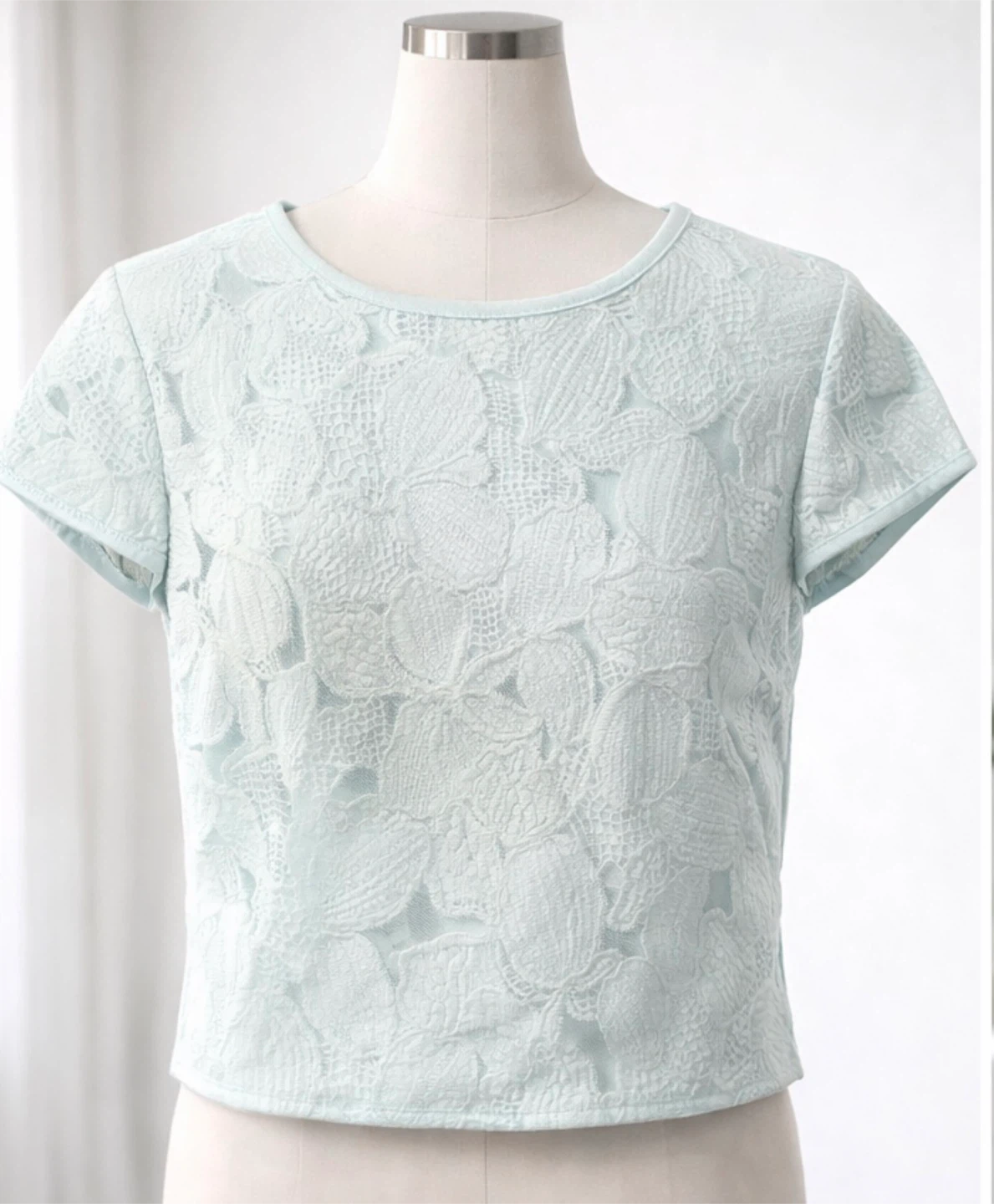 Ted Baker London Pale Blue Lace Top