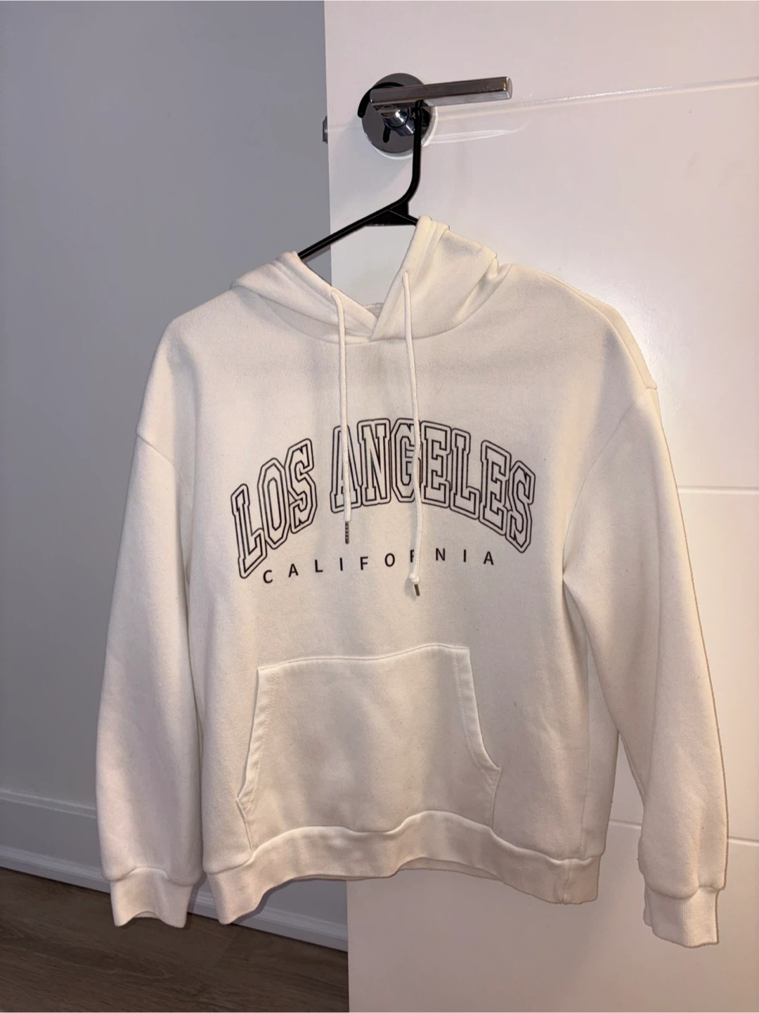 XS white "Los Angeles California" Hoodie