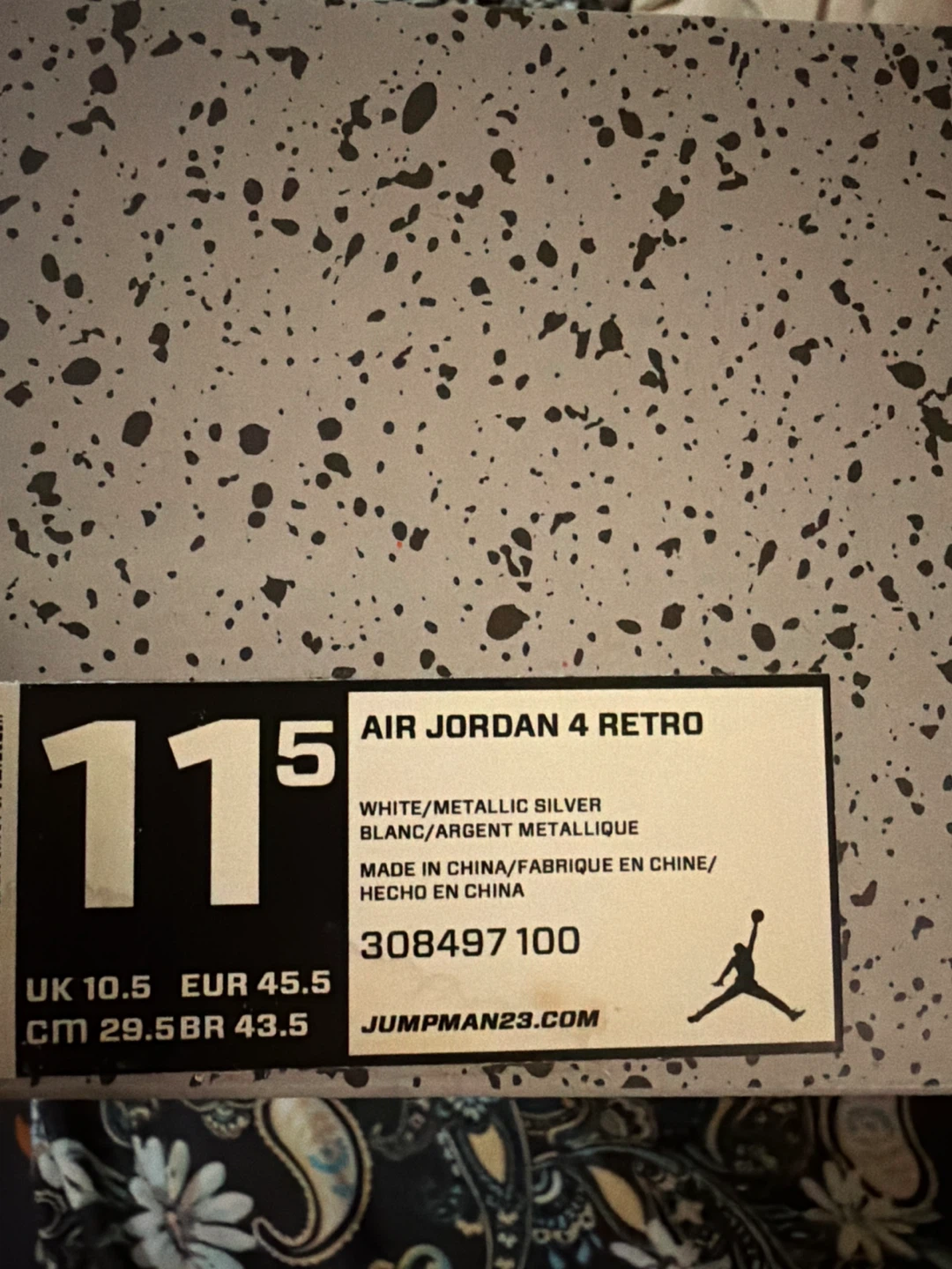 Air Jordan 4 Retro "Metallic Silver" Men's Shoes - photo 2