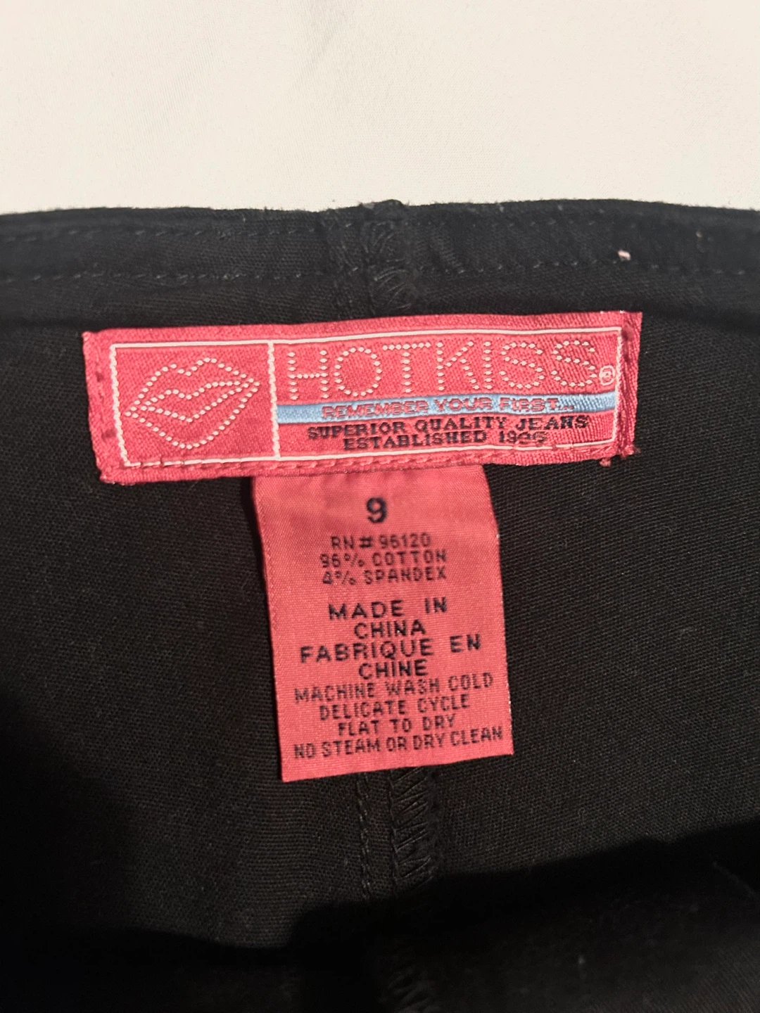 Vintage Y2K Hot Kiss Black Denim Mini Skort - photo 3
