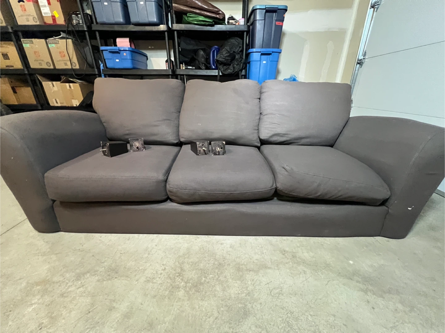 Grey 3-Seater Sofa - photo 2