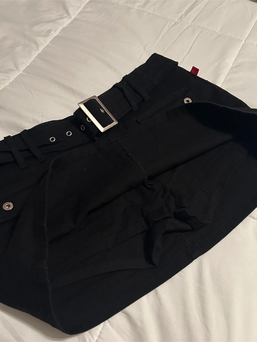 Vintage Y2K Hot Kiss Black Denim Mini Skort - photo 5