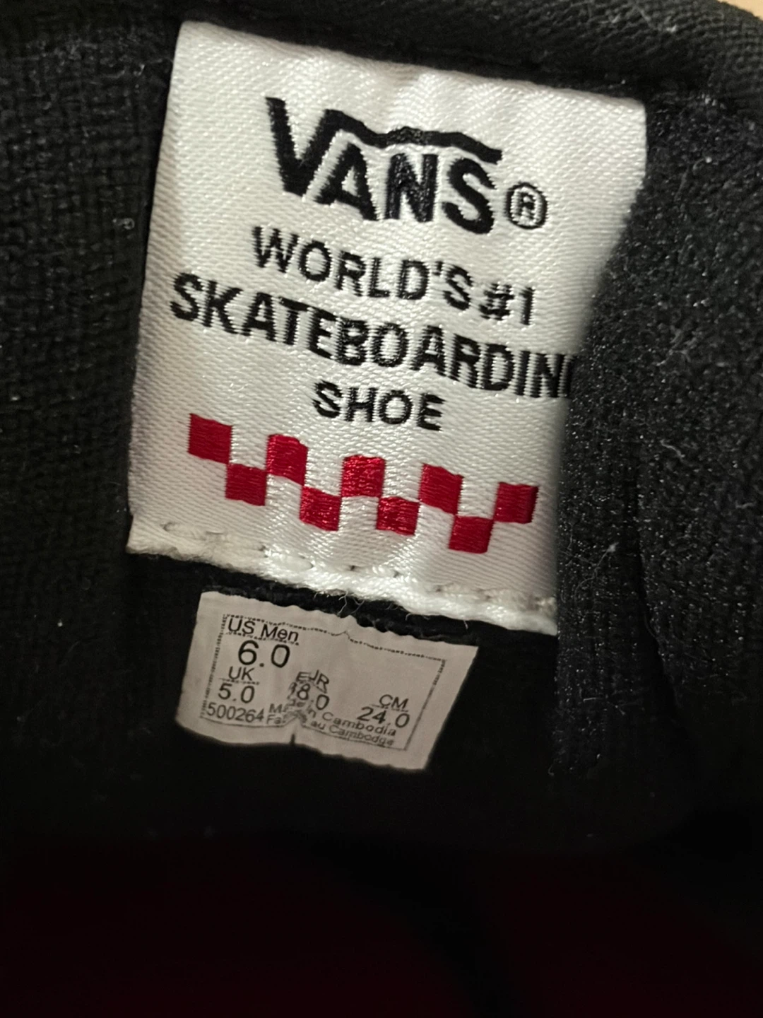 Vans Skateboard Shoes - Black, White, Red -  US 6 - photo 4