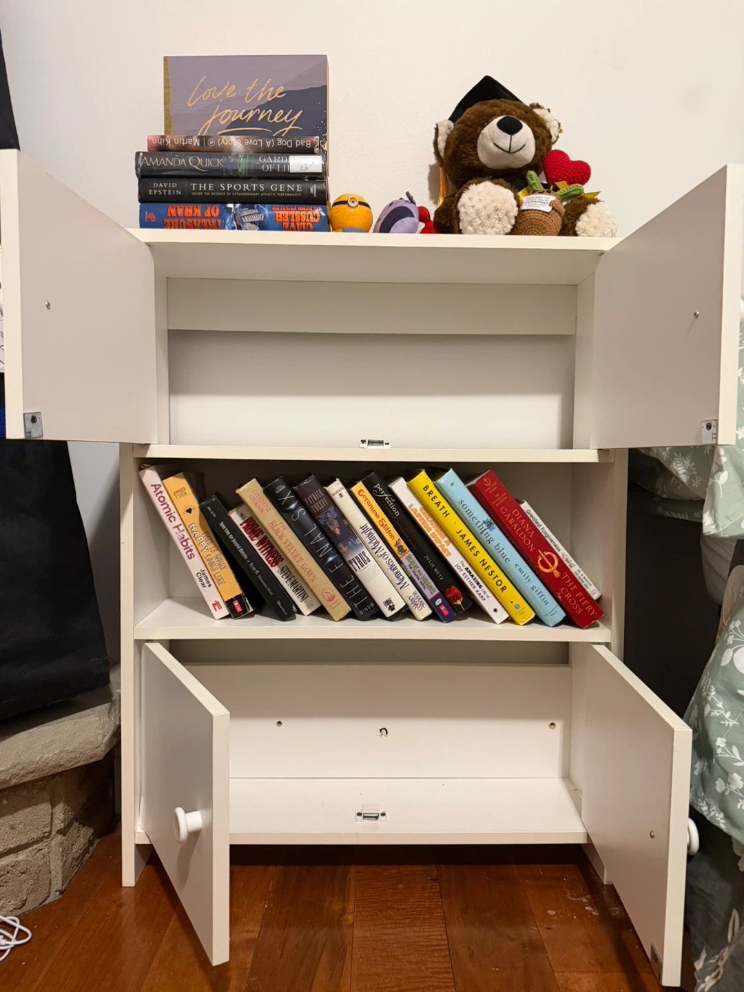 White Storage Cabinet- MUST GO ASAP - photo 2