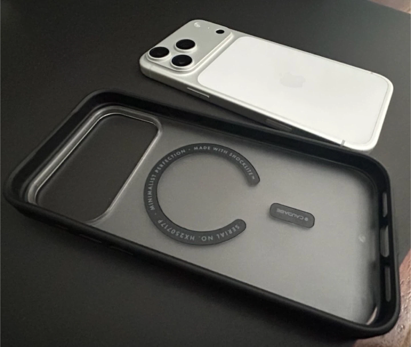 iPhone 17 pro max silver 256gb + CAUDABE case - photo 5