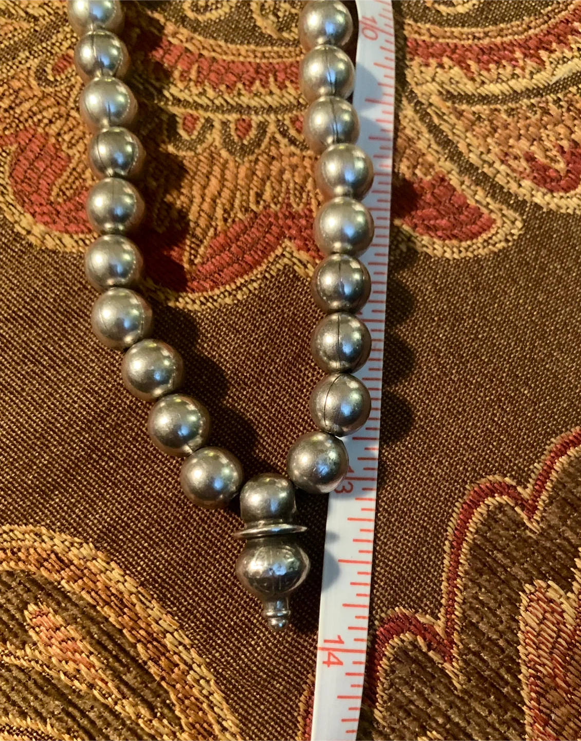 Pewter/Silver Bead Necklace - photo 3