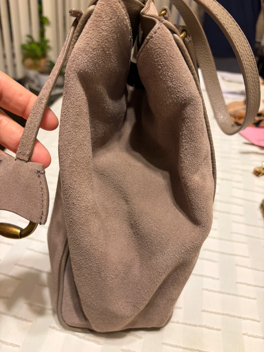 Lauren Ralph Lauren Suede Tote Bag - photo 5