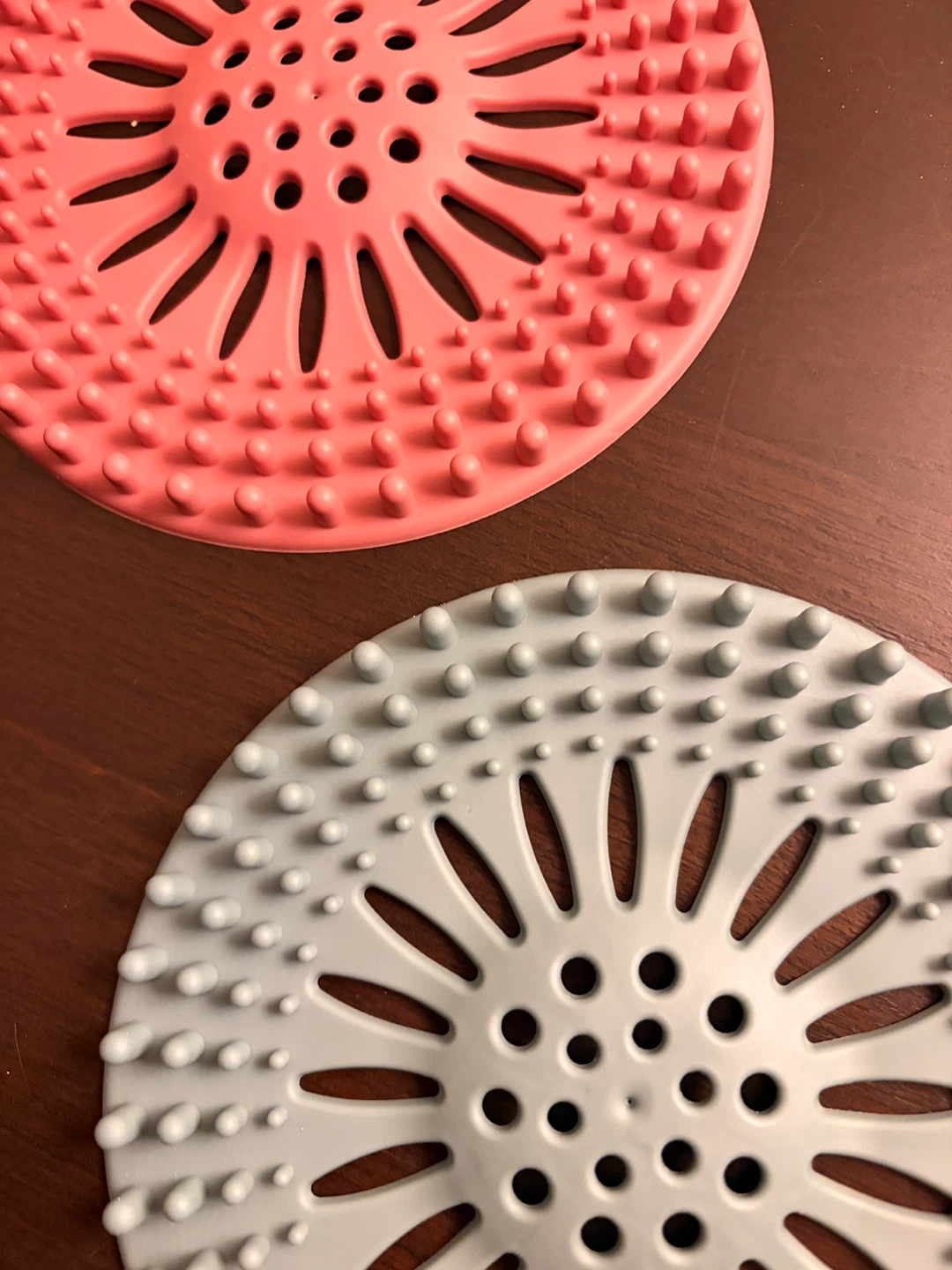 2 Brand New Silicone Drain Protectors - Pink & Light Blue 🥕 - photo 2