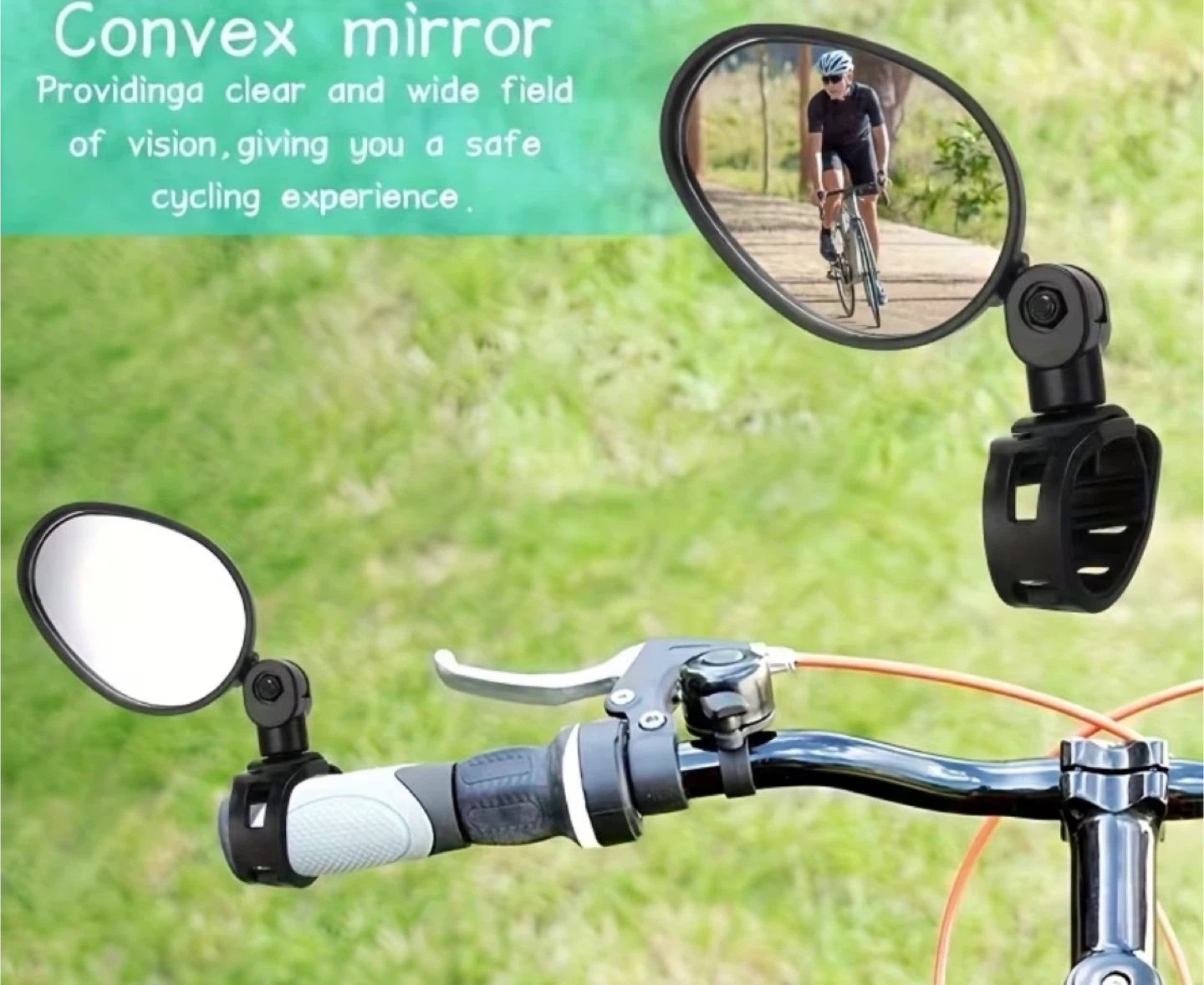 2pcs Convex Bike Mirror Set - photo 3