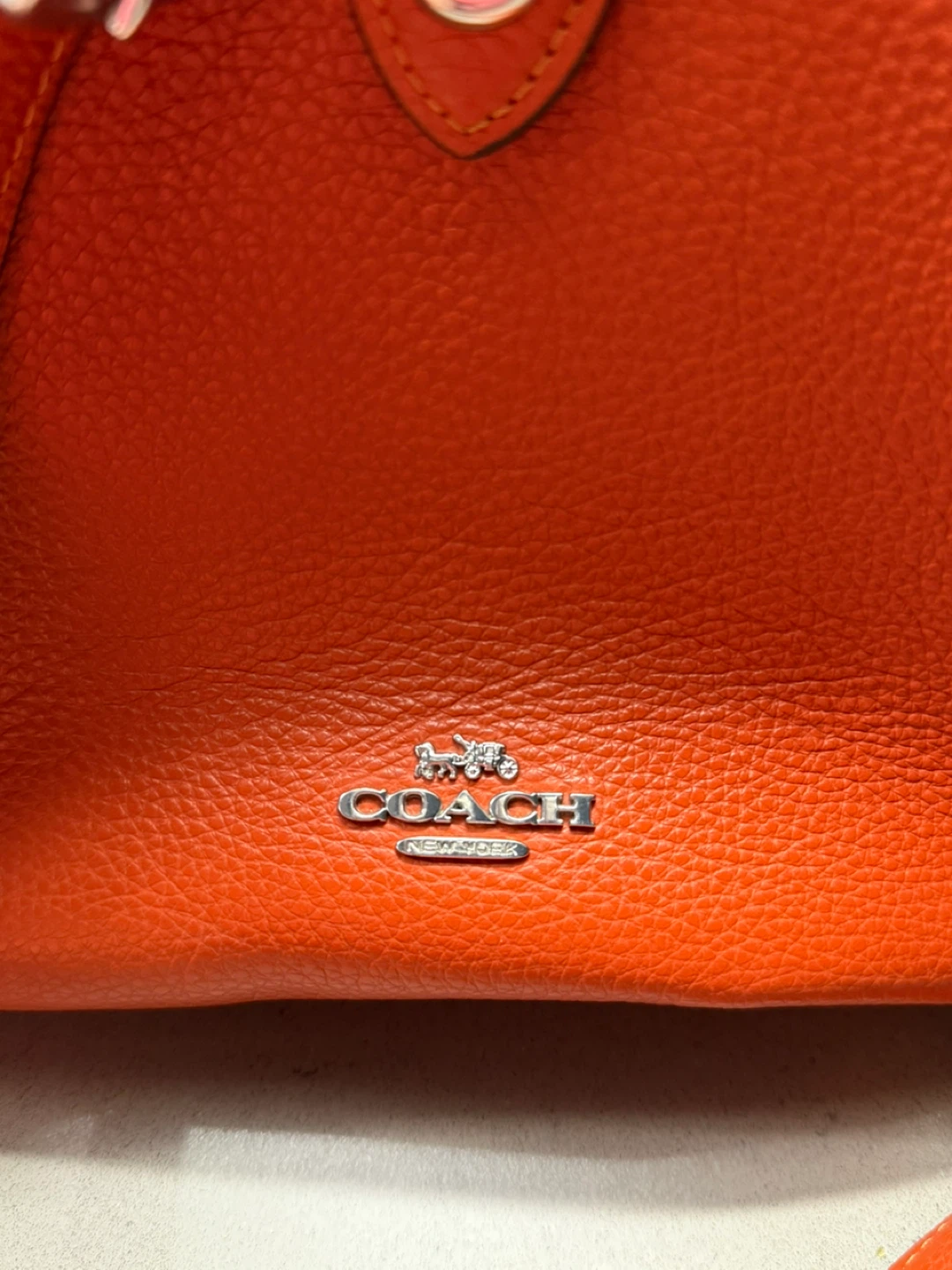 Coach Orange Leather Bucket Bag - photo 2