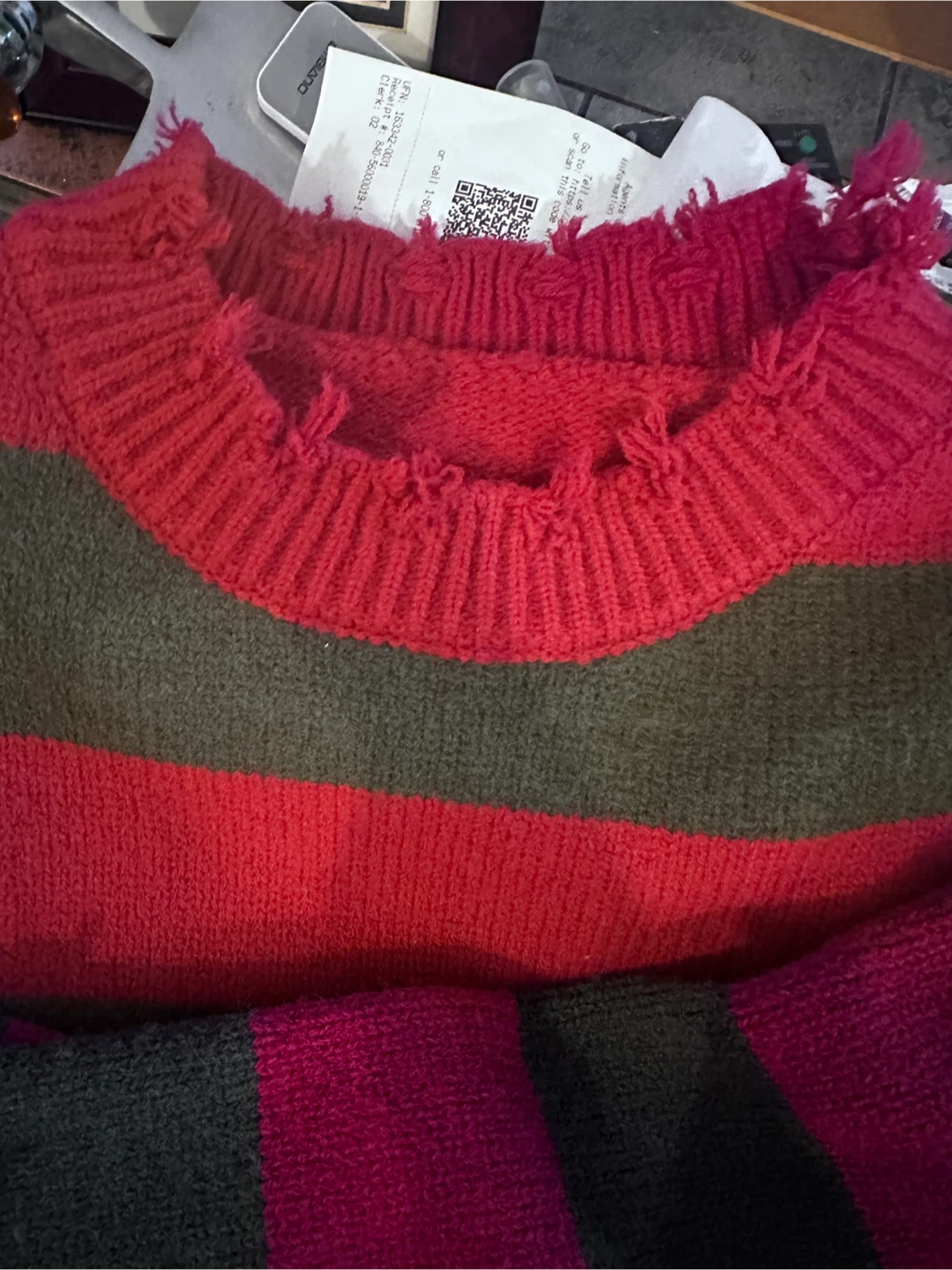 Striped Freddy Krueger  Size S - photo 3