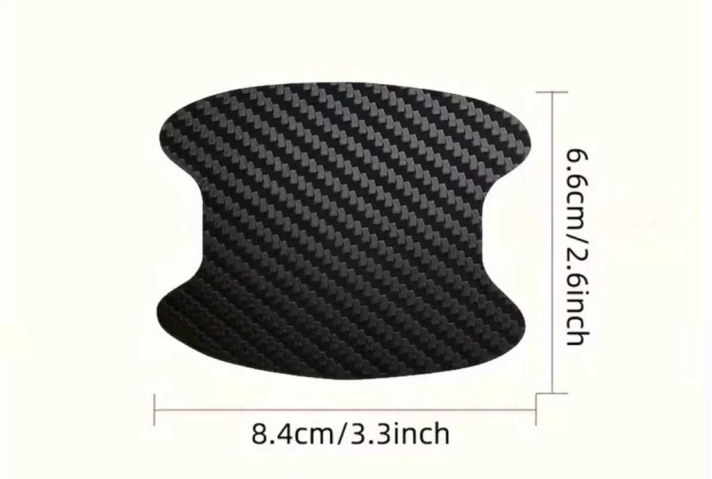 Carbon Fiber Car Door Handle Protector Stickers (Set of 4) - photo 5